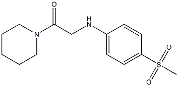 2-[(4-methanesulfonylphenyl)amino]-1-(piperidin-1-yl)ethan-1-one 结构式