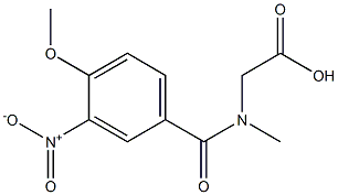 2-[(4-methoxy-3-nitrophenyl)-N-methylformamido]acetic acid Structure