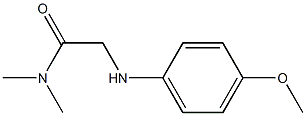 2-[(4-methoxyphenyl)amino]-N,N-dimethylacetamide Struktur