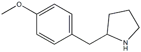 2-[(4-methoxyphenyl)methyl]pyrrolidine 结构式