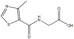 2-[(4-methyl-1,3-thiazol-5-yl)formamido]acetic acid Structure