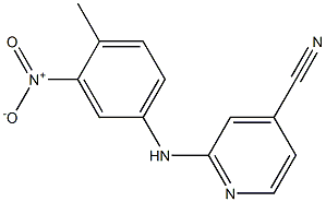 2-[(4-methyl-3-nitrophenyl)amino]isonicotinonitrile Struktur