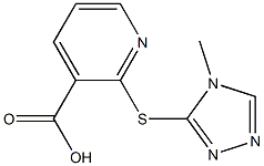 2-[(4-methyl-4H-1,2,4-triazol-3-yl)sulfanyl]pyridine-3-carboxylic acid|