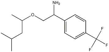 2-[(4-methylpentan-2-yl)oxy]-1-[4-(trifluoromethyl)phenyl]ethan-1-amine,,结构式