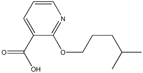 2-[(4-methylpentyl)oxy]pyridine-3-carboxylic acid Structure