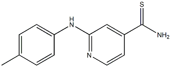 2-[(4-methylphenyl)amino]pyridine-4-carbothioamide 化学構造式