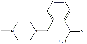 2-[(4-methylpiperazin-1-yl)methyl]benzenecarboximidamide Structure