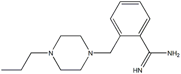 2-[(4-propylpiperazin-1-yl)methyl]benzenecarboximidamide 结构式