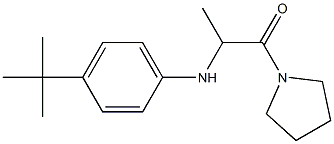 2-[(4-tert-butylphenyl)amino]-1-(pyrrolidin-1-yl)propan-1-one,,结构式