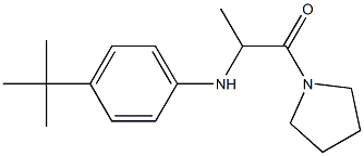 2-[(4-tert-butylphenyl)amino]-1-(pyrrolidin-1-yl)propan-1-one Struktur