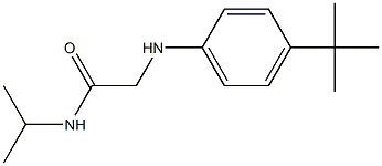 2-[(4-tert-butylphenyl)amino]-N-(propan-2-yl)acetamide,,结构式