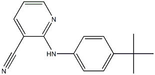 2-[(4-tert-butylphenyl)amino]pyridine-3-carbonitrile 化学構造式