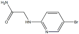 2-[(5-bromopyridin-2-yl)amino]acetamide 化学構造式
