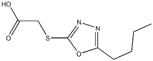 2-[(5-butyl-1,3,4-oxadiazol-2-yl)sulfanyl]acetic acid Structure
