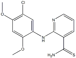 2-[(5-chloro-2,4-dimethoxyphenyl)amino]pyridine-3-carbothioamide Structure