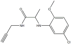 2-[(5-chloro-2-methoxyphenyl)amino]-N-(prop-2-yn-1-yl)propanamide