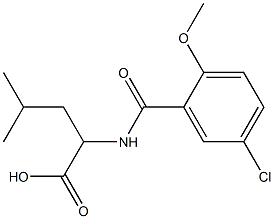  2-[(5-chloro-2-methoxyphenyl)formamido]-4-methylpentanoic acid