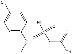 2-[(5-chloro-2-methoxyphenyl)sulfamoyl]acetic acid Structure