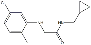 2-[(5-chloro-2-methylphenyl)amino]-N-(cyclopropylmethyl)acetamide Structure