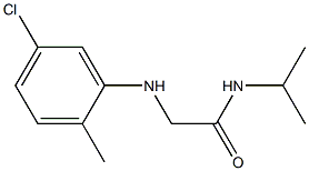 2-[(5-chloro-2-methylphenyl)amino]-N-(propan-2-yl)acetamide 化学構造式