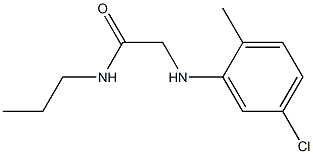 2-[(5-chloro-2-methylphenyl)amino]-N-propylacetamide Struktur