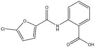 2-[(5-chlorofuran-2-)(methyl)amido]benzoic acid Structure