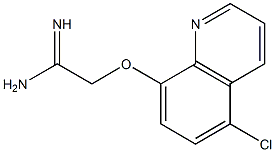 2-[(5-chloroquinolin-8-yl)oxy]ethanimidamide 结构式