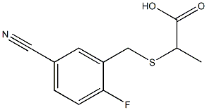 2-[(5-cyano-2-fluorobenzyl)thio]propanoic acid