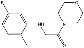 2-[(5-fluoro-2-methylphenyl)amino]-1-(morpholin-4-yl)ethan-1-one