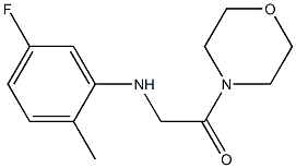 2-[(5-fluoro-2-methylphenyl)amino]-1-(morpholin-4-yl)ethan-1-one|