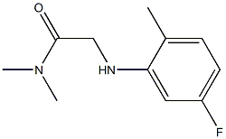 2-[(5-fluoro-2-methylphenyl)amino]-N,N-dimethylacetamide,,结构式