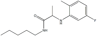 2-[(5-fluoro-2-methylphenyl)amino]-N-pentylpropanamide