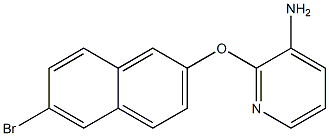 2-[(6-bromonaphthalen-2-yl)oxy]pyridin-3-amine 化学構造式