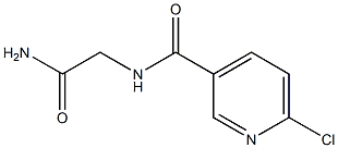 2-[(6-chloropyridin-3-yl)formamido]acetamide 结构式