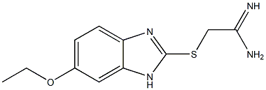 2-[(6-ethoxy-1H-1,3-benzodiazol-2-yl)sulfanyl]ethanimidamide Struktur