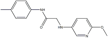 2-[(6-methoxypyridin-3-yl)amino]-N-(4-methylphenyl)acetamide