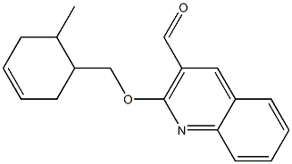 2-[(6-methylcyclohex-3-en-1-yl)methoxy]quinoline-3-carbaldehyde Structure