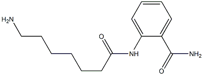 2-[(7-aminoheptanoyl)amino]benzamide Structure