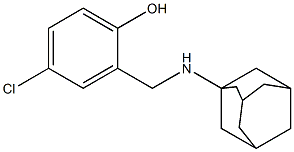 2-[(adamantan-1-ylamino)methyl]-4-chlorophenol Structure