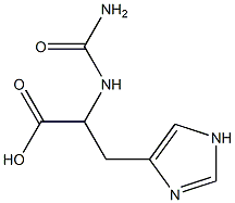 2-[(aminocarbonyl)amino]-3-(1H-imidazol-4-yl)propanoic acid Structure