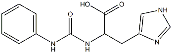 2-[(anilinocarbonyl)amino]-3-(1H-imidazol-4-yl)propanoic acid Struktur