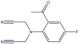 2-[(cyanomethyl)(2-acetyl-4-fluorophenyl)amino]acetonitrile|