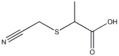 2-[(cyanomethyl)thio]propanoic acid,,结构式