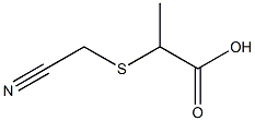 2-[(cyanomethyl)thio]propanoic acid Struktur