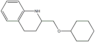 2-[(cyclohexyloxy)methyl]-1,2,3,4-tetrahydroquinoline,,结构式