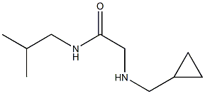 2-[(cyclopropylmethyl)amino]-N-(2-methylpropyl)acetamide Structure