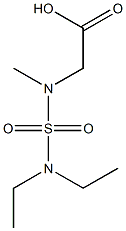 2-[(diethylsulfamoyl)(methyl)amino]acetic acid,,结构式