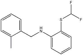 2-[(difluoromethyl)sulfanyl]-N-[(2-methylphenyl)methyl]aniline