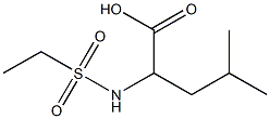 2-[(ethylsulfonyl)amino]-4-methylpentanoic acid Structure