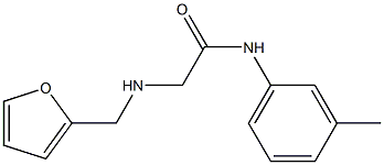 2-[(furan-2-ylmethyl)amino]-N-(3-methylphenyl)acetamide Structure